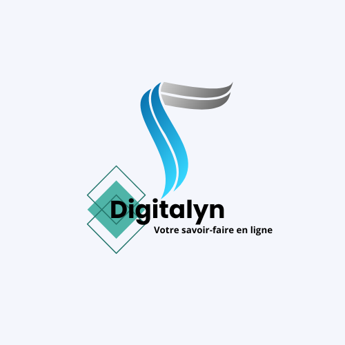 logo digitalyn black and white